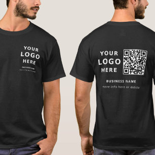 Benutzerdefiniertes Logo und QR-Code Mitarbeiter M T-Shirt