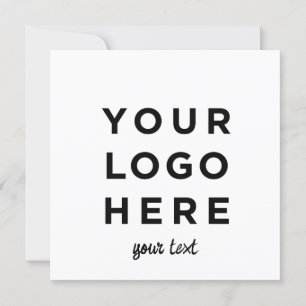 Benutzerdefiniertes Logo und quadratische Einladun