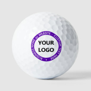 Benutzerdefiniertes Logo und Text-Briefmarke - Gol Golfball