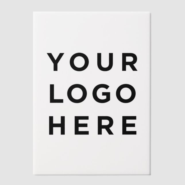 Benutzerdefiniertes Logo und Text modern (Vorderseite)