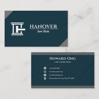 Benutzerdefiniertes Logo und Text Modern Visitenkarte