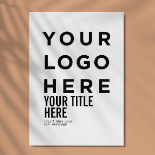 Benutzerdefiniertes Logo und Text moderne, scharfe