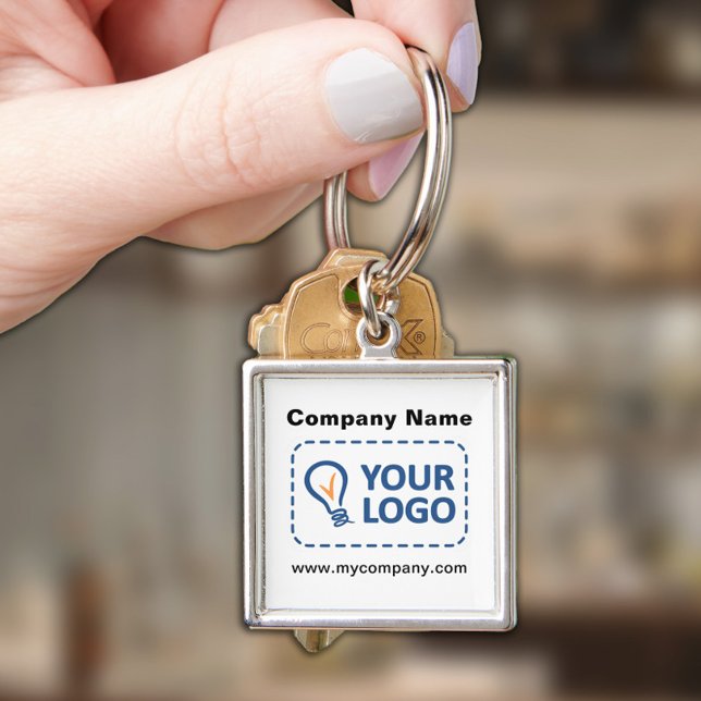 Benutzerdefiniertes Logo und Text-Waterproof-Platz Schlüsselanhänger (Von Creator hochgeladen)