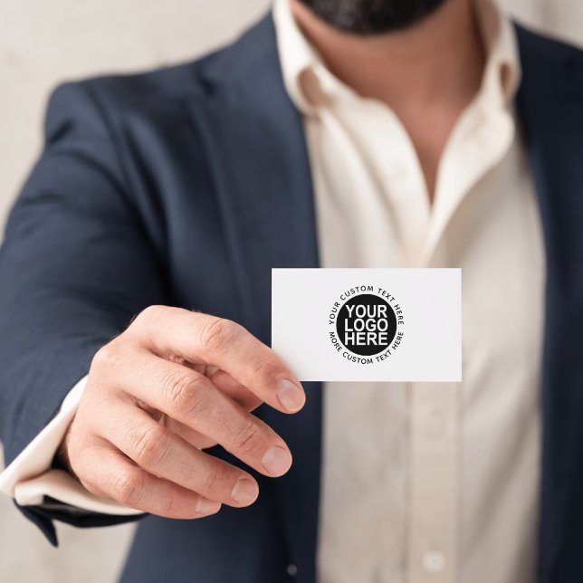 Benutzerdefiniertes Logo und Text weiß oder in jed Visitenkarte (Von Creator hochgeladen)