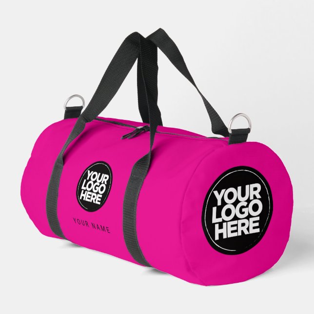 Benutzerdefiniertes Logo und Text Werbe Business F Duffle Bag (Linke Seite)