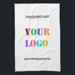 Benutzerdefiniertes Logo und Textfirma Küchentüche Geschirrtuch<br><div class="desc">Benutzerdefinierte Farben und Schriftart - Personalisierte Küchenhandtücher mit Ihrem Firmenlogo und Name Text Info Business Promotional oder Modernes Persönliches Küchentuch / Geschenk - Machen Sie Ihr eigenes Design - Logo hinzufügen - Bild - Foto oder QR Code / Name - Info oder Benutzerdefiniert - Vergrössern und verschieben oder entfernen und...</div>