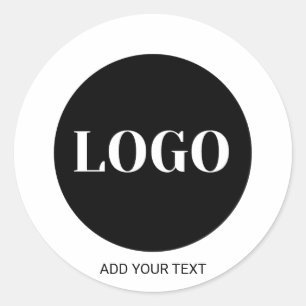 Benutzerdefiniertes Logo und Textgeschäft Runder Aufkleber