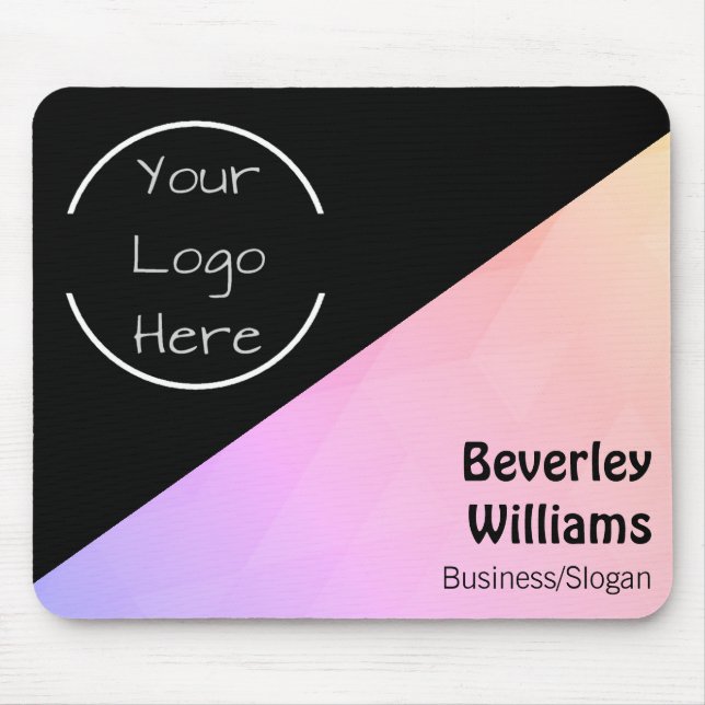 Benutzerdefiniertes Logo und Textmousepad Mousepad (Vorne)