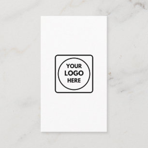 Benutzerdefiniertes Logo Vertikales minimalistis Visitenkarte