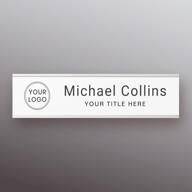 Benutzerdefiniertes Logo weiß oder beliebiger Farb Türschild (Von Creator hochgeladen)