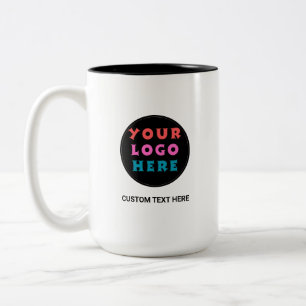 Benutzerdefiniertes Logo Werbe Geschäftskaffee Zweifarbige Tasse