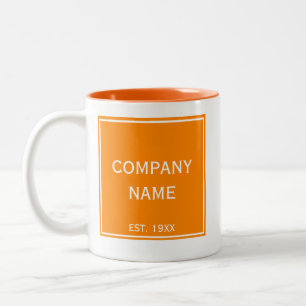 Benutzerdefiniertes Logo - Werbeaktion für Firmenb Zweifarbige Tasse
