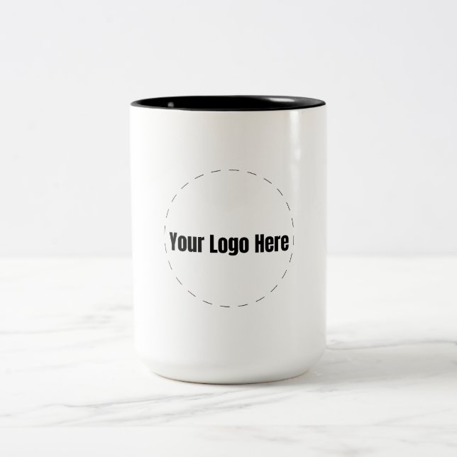 Benutzerdefiniertes Logo Zweifarbige Tasse (Mittel)