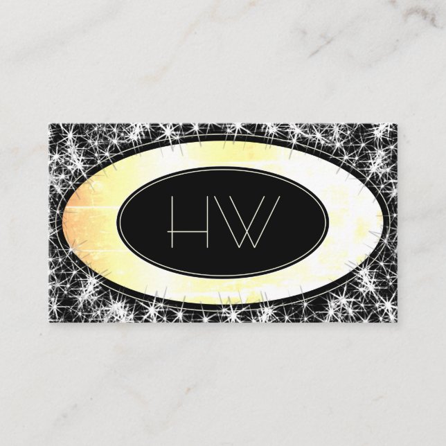 Benutzerdefiniertes LogoTrendy Lamurous Glitzer St Visitenkarte (Vorderseite)