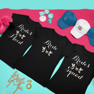 Benutzerdefiniertes Lovey Dovey Junggesellinnenabs T-Shirt