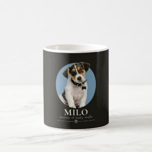 Benutzerdefiniertes lustiges Hunde-Foto & Name Kaffeetasse