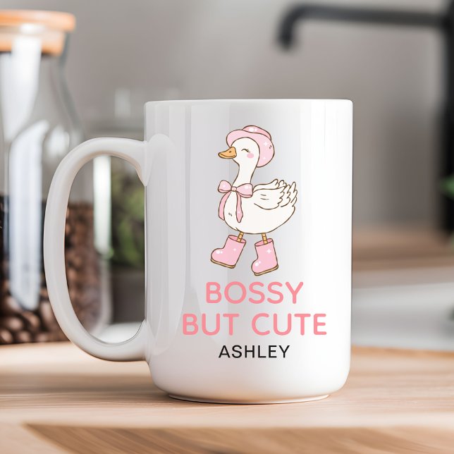 Benutzerdefiniertes lustiges Unternehmer-Tassenges Kaffeetasse (Entrepreneur Bossy But Cute Mug Gift for Her, Funny Entrepreneur Mug Bossy But Cute Gift for Her)