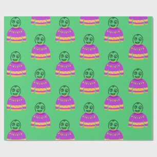 Benutzerdefiniertes lustiges Weihnachts-Shirt Geschenkpapier