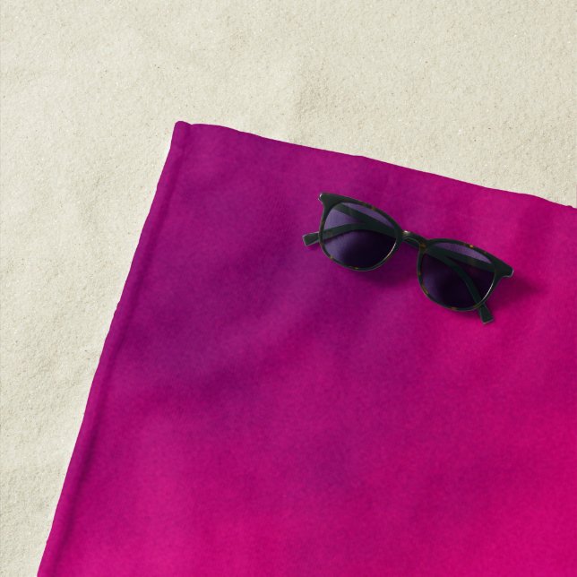 Benutzerdefiniertes Magenta-Strandtuch Strandtuch (Beispiel)