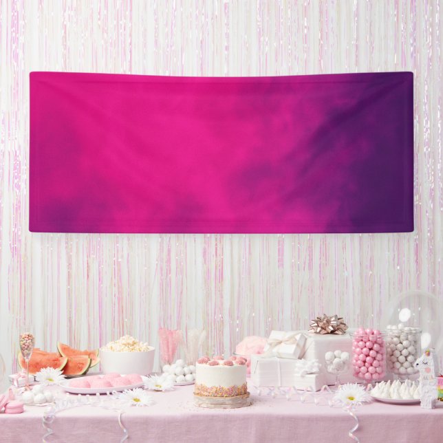 Benutzerdefiniertes Magenta-Verlaufsbanner Banner (Party)