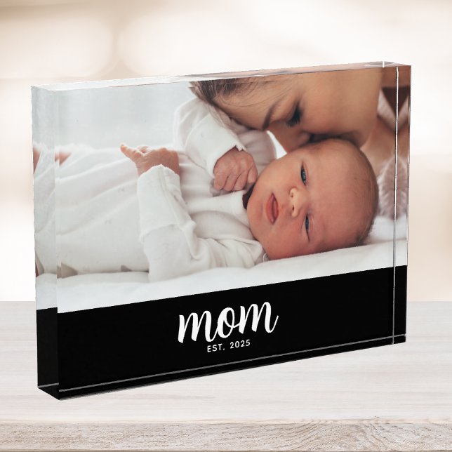 Benutzerdefiniertes Mama-Moderne-Schrift Establish Fotoblock (Von Creator hochgeladen)