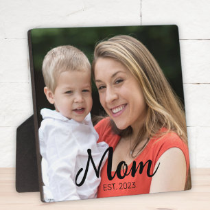 Benutzerdefiniertes Mama Modernes Skript Foto Fotoplatte