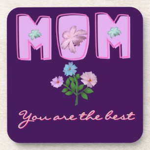 Benutzerdefiniertes Mama-Typografie-Design, Getränkeuntersetzer