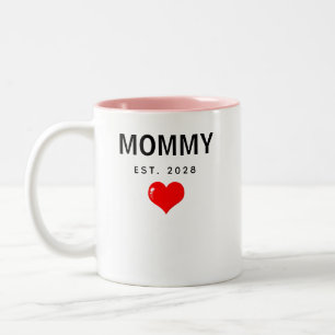 Benutzerdefiniertes Mama und Papa Mugs-Set Geschen Zweifarbige Tasse