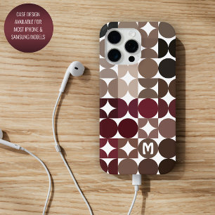 Benutzerdefiniertes Marine-Rot-Beige-Braun-Retro-M Case-Mate iPhone Hülle