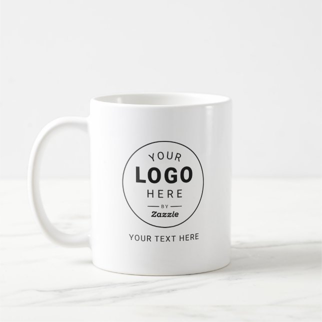 Benutzerdefiniertes Markenlogo Geschäft  Kaffeetasse (Links)
