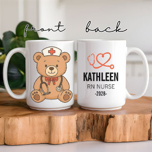 Benutzerdefiniertes medizinisches Teddybär-Geschen Kaffeetasse