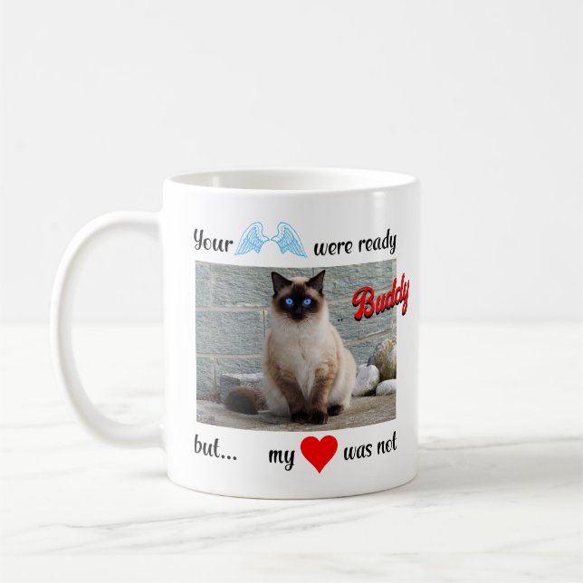 Benutzerdefiniertes Memorial Cat oder Hund Kaffeetasse (Links)