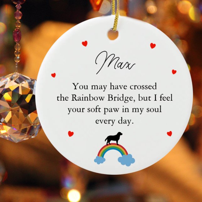 Benutzerdefiniertes Memorial für Labrador Keramik Ornament (Von Creator hochgeladen)