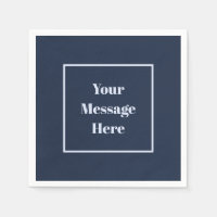 Benutzerdefiniertes Message Navy und Light Blue Pa