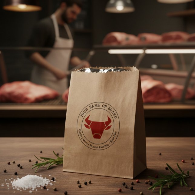Benutzerdefiniertes Metzgergeschäft- oder BBQ-Unte Geschenktütchen (Von Creator hochgeladen)
