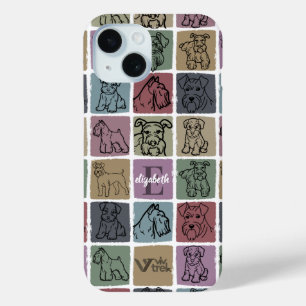 Benutzerdefiniertes Miniaturschnauzer Retro-Hausti Case-Mate iPhone Hülle