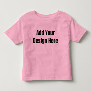 Benutzerdefiniertes minimales Design Foto oder Tex Kleinkind T-shirt