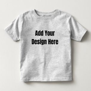 Benutzerdefiniertes minimales Design Foto oder Tex Kleinkind T-shirt