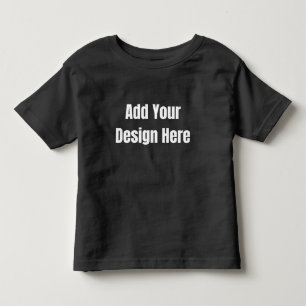 Benutzerdefiniertes minimales Design Foto oder Tex Kleinkind T-shirt