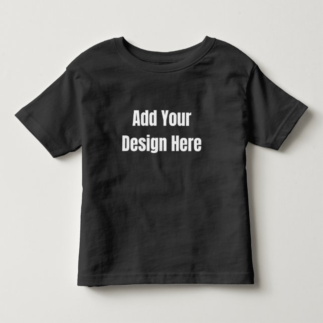Benutzerdefiniertes minimales Design Foto oder Tex Kleinkind T-shirt (Vorderseite)