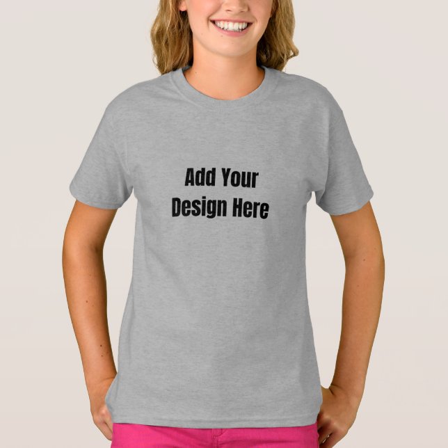 Benutzerdefiniertes minimales Design Foto oder Tex T-Shirt (Vorderseite)