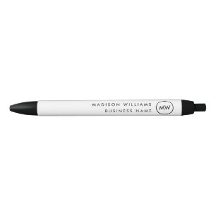 Benutzerdefiniertes minimales Monogramm Kugelschreiber
