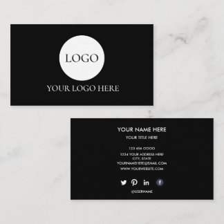 Benutzerdefiniertes minimalistisches ADD Ihr Logo Visitenkarte