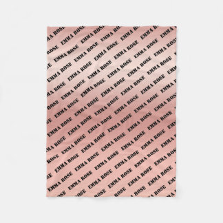 Benutzerdefiniertes minimalistisches Baby-Namen-Wi Fleecedecke