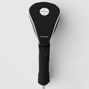 Benutzerdefiniertes Minimalistisches Firmenlogo Golf Headcover