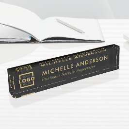 Benutzerdefiniertes Minimalistisches Firmenlogo Sc Namensplakette