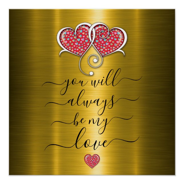 Benutzerdefiniertes Minimalistisches Interlocking- Poster (Vorderseite)