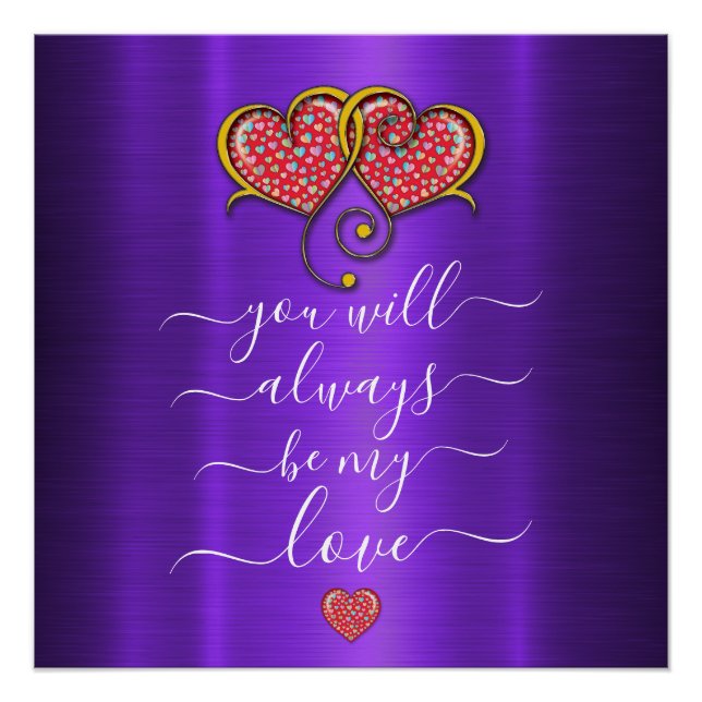 Benutzerdefiniertes Minimalistisches Interlocking- Poster (Vorderseite)