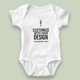 Benutzerdefiniertes minimalistisches personalisier baby strampler