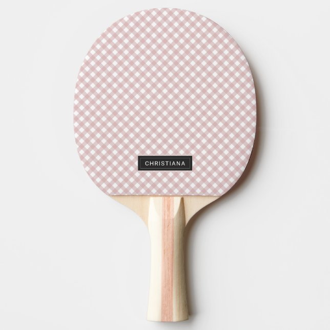 Benutzerdefiniertes Minimalistisches rosa Farbmust Tischtennis Schläger (Vorderseite)